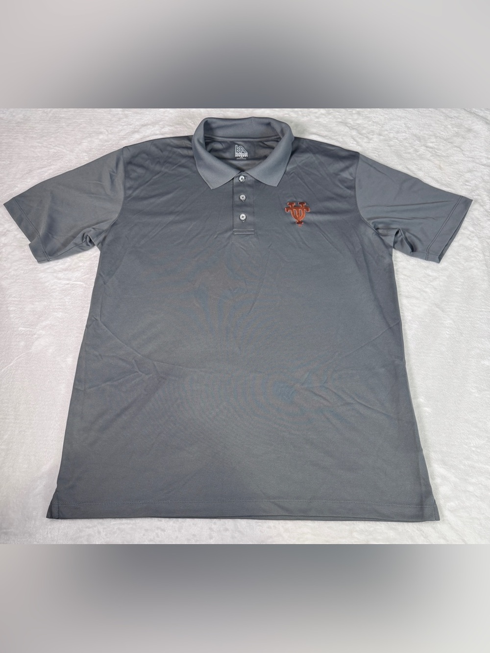 Knights Apparel University of Texas Longhorns Gray Performance Polo Men’s Large